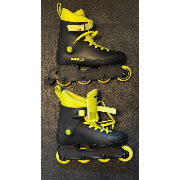 Impala Lightspeed Inline Skates Black/Fluoro Yellow Women’s 9/ Men’s 7 - Picture 2 of 14